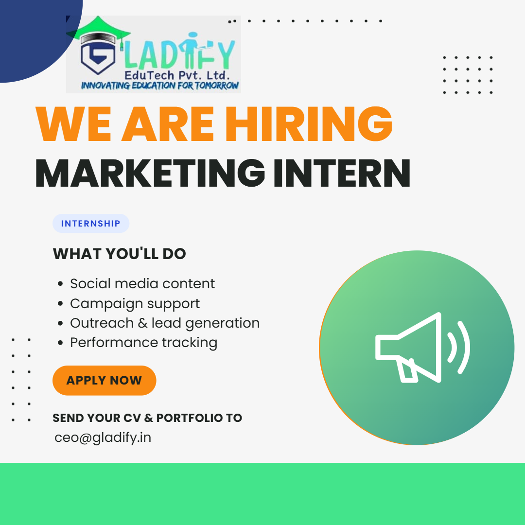 Marketing intern illustration